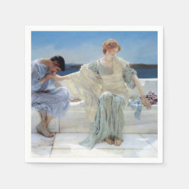 Serviette En Papier Ask Me No More par Alma Tadema Mariage
