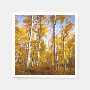 Serviette En Papier Aspen Groove Feuilles de automne jaunes