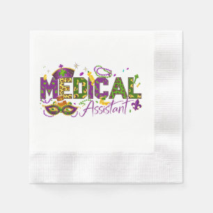Serviette En Papier Assistant Médical - Mardi Gras