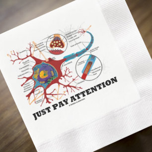 Serviette En Papier Attention Neurone Synapse Neurotransmetteur