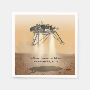 Serviette En Papier Atterrissage en vue sur Mars