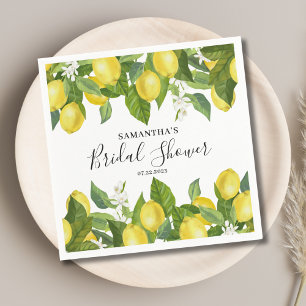 Serviette en papier au citron pour la fête de mari
