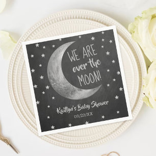 Serviette En Papier Au-Dessus De La Lune   Baby shower serviettes