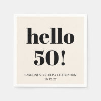 Audacieuse Typographie ivoire Moderne 50ème annive