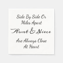 Aunt & Niece Quote – Side By Side or Miles Apart