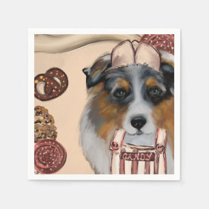 SERVIETTE EN PAPIER AUSTRALIAN SHEPHERD