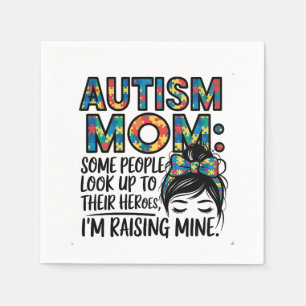 Serviette En Papier Autisme Maman Certaines personnes regardent vers l