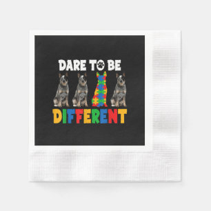 Serviette En Papier Autiste  Osez être un autre chien australien