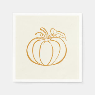 Serviette En Papier Automne Automne Citrouille Thanksgiving design