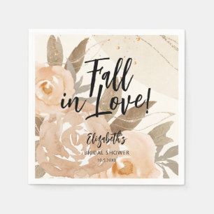 Serviette En Papier Automne rustique coup de foudre Fleurs d'automne