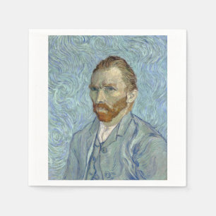 Serviette En Papier Autoportrait 1889 de Vincent van Gogh