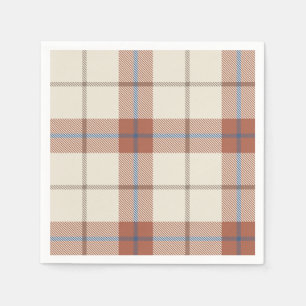 Serviette En Papier Autumental Plaid