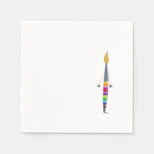 Serviette En Papier Avec Poitrine Polly