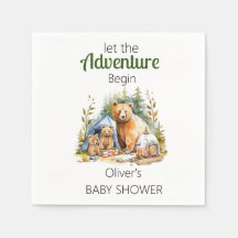 Aventure Commencer le Baby shower forestier