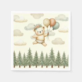 Serviette En Papier Aventures aux ours flottants