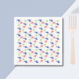 Serviette En Papier Aviateur couleur mignon et nuages Aviateur