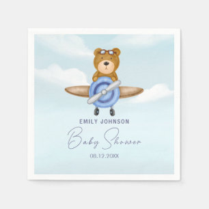 Serviette En Papier Avion Teddy Bear
