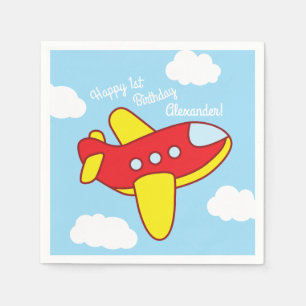 Serviette En Papier Avions et Jets Cute Kid's Birthday Party