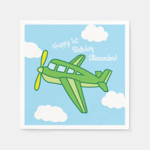 Serviette En Papier Avions et Jets mignons 1ère fête d'anniversaire