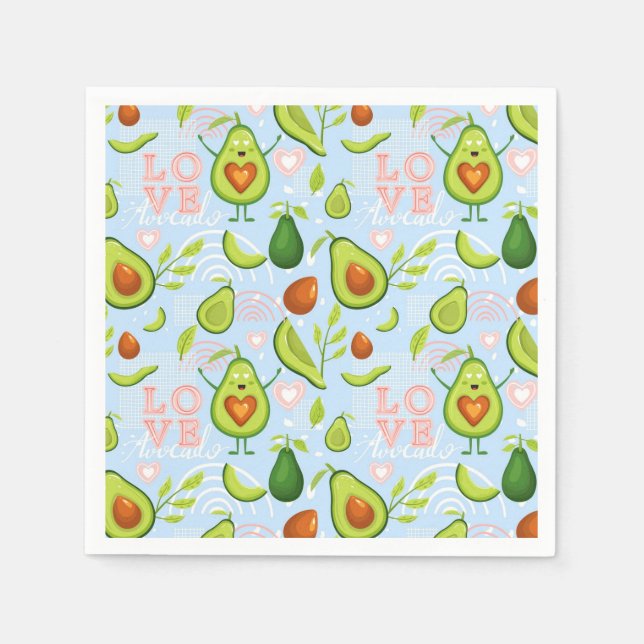 Serviette En Papier Avocado (Devant)