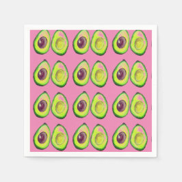 Serviette En Papier Avocado Green Vegan Foodie végétarien