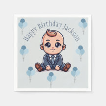 Baby Boss Anniversaire Papier de fête