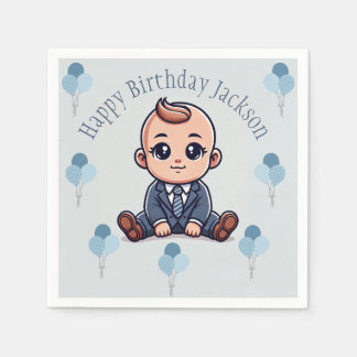 Serviette En Papier Baby Boss Anniversaire Papier de fête