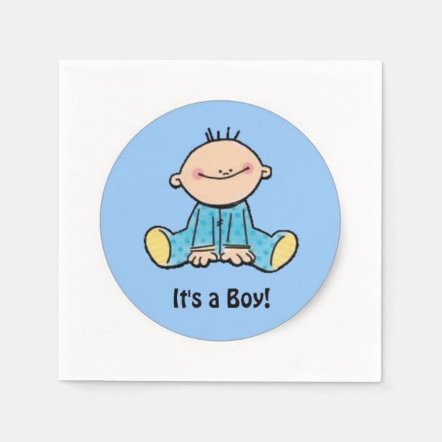 Serviette En Papier Baby Boy (Devant)