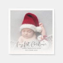 Baby First Christmas Photo Overlay & Citation