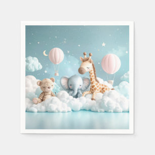 Serviette En Papier Baby Giraffe avec tous ses amis