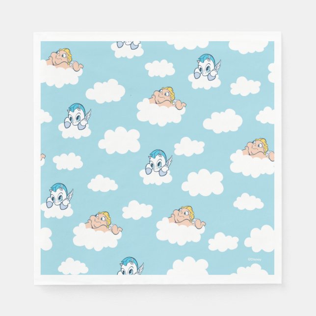Serviette En Papier Baby Hercules and Pegasus Cloud Pattern Napkins (Devant)