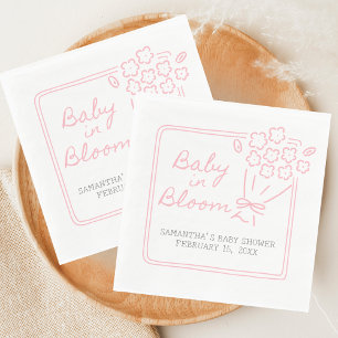 Serviette En Papier Baby in Bloom Baby Shower