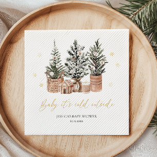 Serviette En Papier Baby It’s Cold Outside Christmas Trees Baby shower