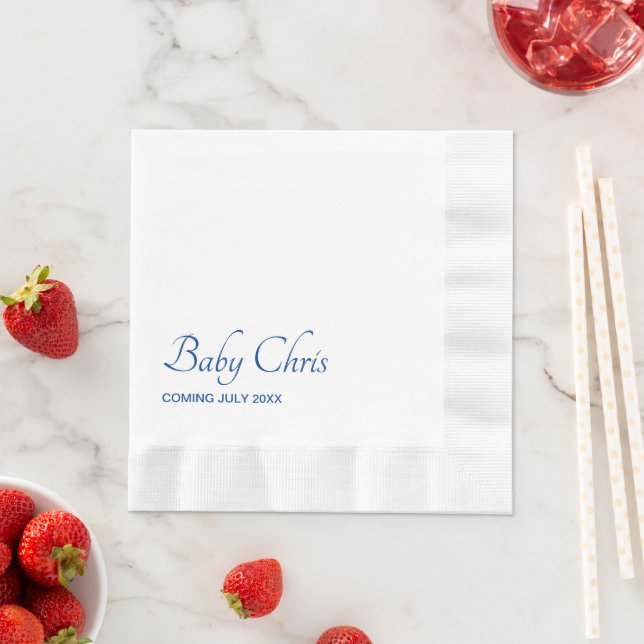 Serviette En Papier Baby shower (En situation)