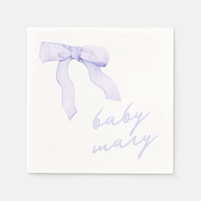 Serviette En Papier Baby shower à mâchoires personnalisé (Devant)