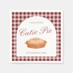 Serviette En Papier Baby shower à tarte Cutie Napkin