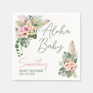 Serviette En Papier Baby shower Aloha