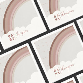 Serviette En Papier Baby shower arc-en-ciel bouché Boho Girl Napkins