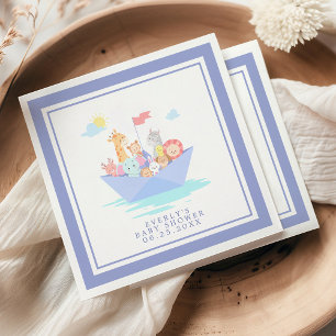 Serviette En Papier Baby Shower Arche de Noé