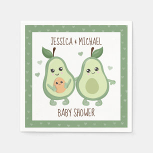 Serviette En Papier Baby shower Avocado Saint-Guacamole