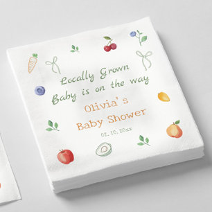 Serviette En Papier Baby shower Bébé fait maison