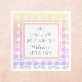 Serviette En Papier Baby shower bébé fille mignonne serviettes personn