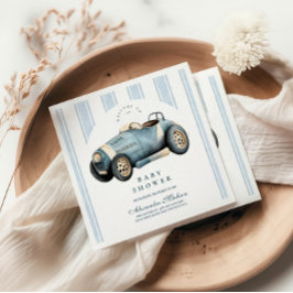 Serviette En Papier Baby shower Blue Racer
