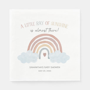Serviette En Papier Baby Shower Bohème Petit Rayon de Soleil