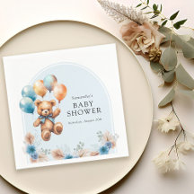 Baby shower Boho de l'ours en peluche