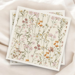 Serviette En Papier Baby shower Boho Fleur sauvage En Terracotta En Fl