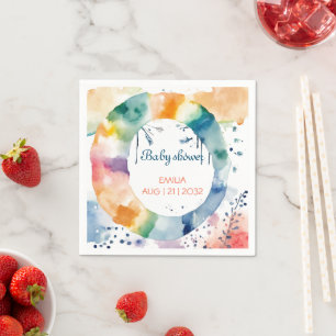 Serviette En Papier Baby shower BOHO personnalisé