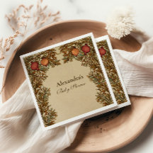 Baby shower botanique Art nouveau