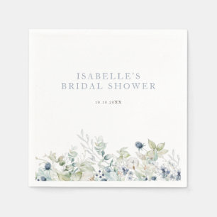 Serviette En Papier Baby Shower Botanique d'Hiver
