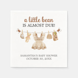 Serviette En Papier Baby Shower Café